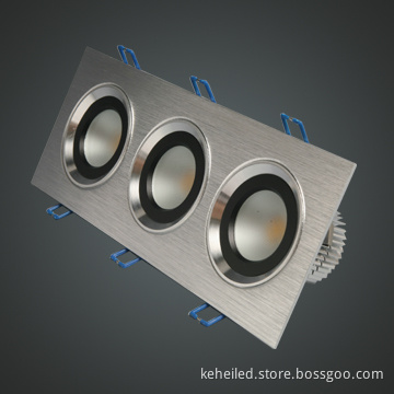 Dimmable LED Ceiling Lights with Triple Lamps, Total 13W